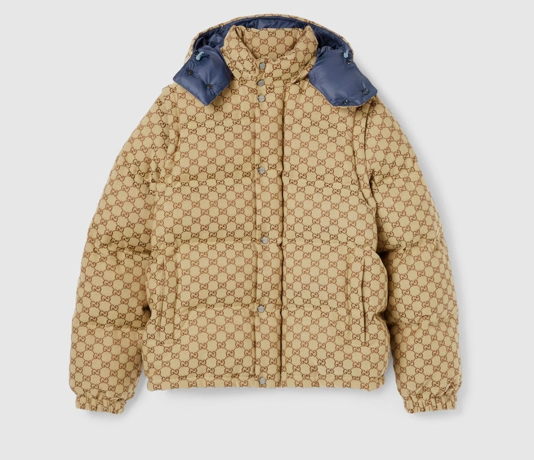 GG canvas down jacket