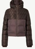 Down Jacket Brown FF nylon down jacket